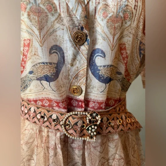 Vintage Paisley Print Dress - Picture 4 of 9